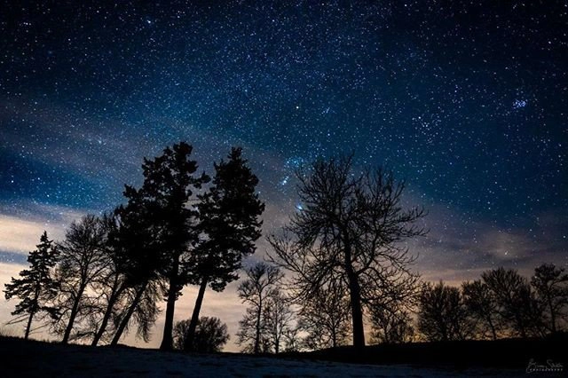 Night Sky in Ledges State Park -Camping Destination in Iowa