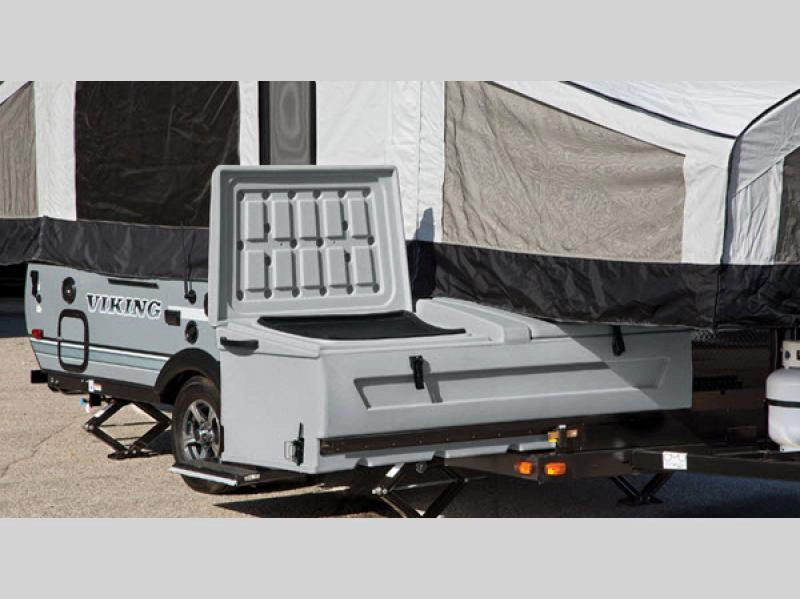 Clipper pop up camper- exterior additional cargo storage feature