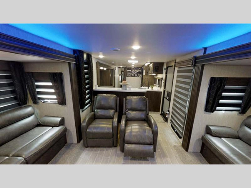 Cherokee Black Label travel trailer interior living area