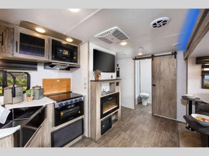 Cherokee Alpha Wolf travel trailer- kitchen area