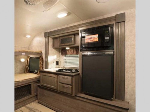 Winnebago Winnie Drop Teardrop travel trailer interior kitchen
