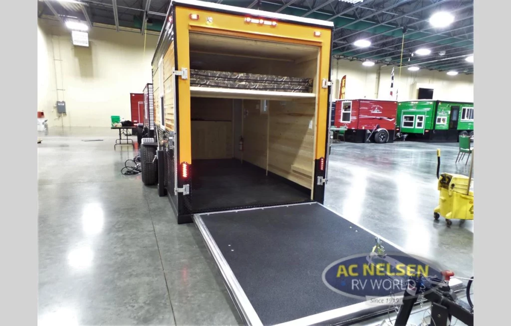 14 Special TH Ice House RV- rear entrance and loading ramp