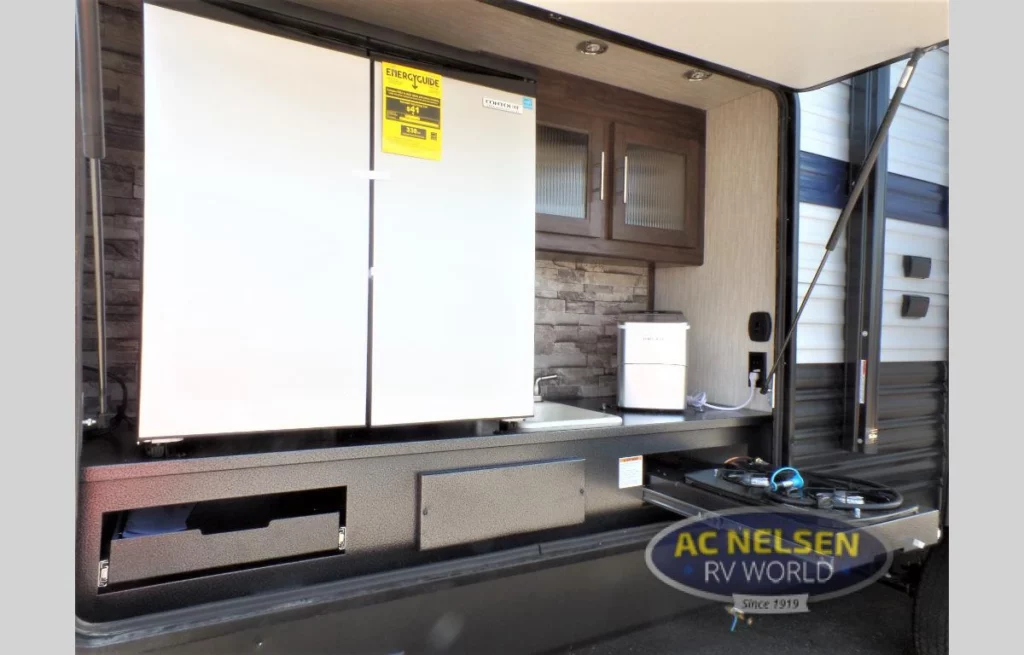 Forest River Cherokee travel trailer- outside kitchen feature